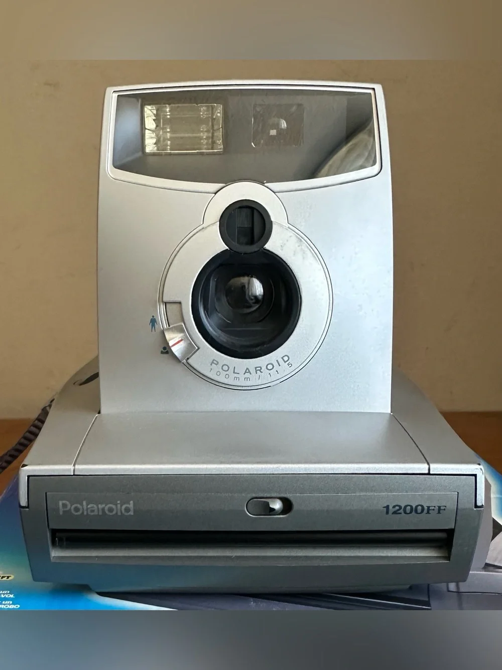 Polaroid Spectra Instant Camera in Silver and Black